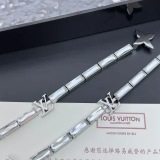 Collier Louis Vuitton Cristal Monogram Argenté