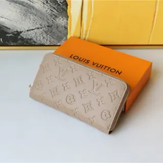 Louis Vuitton Embossed Monogram Beige Long Wallet