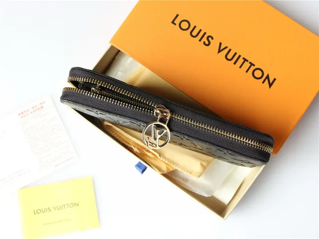 Louis Vuitton Embossed Monogram Beige Long Wallet 2