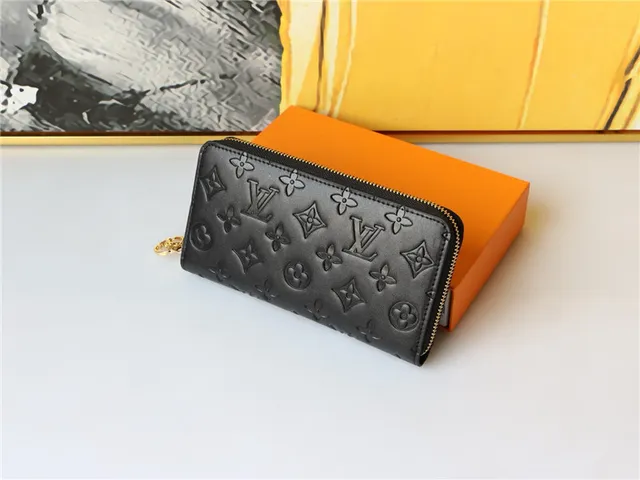 Louis Vuitton Embossed Monogram Beige Long Wallet 10