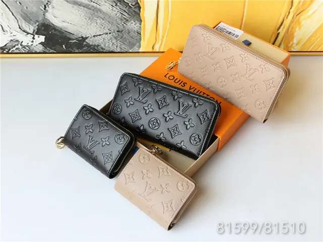 Louis Vuitton Embossed Monogram Beige Long Wallet 19