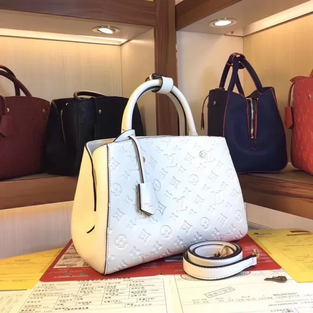 Louis Vuitton Embossed Monogram কালো Structured টপ-হ্যান্ডেল বস্টন ব্যাগ 17