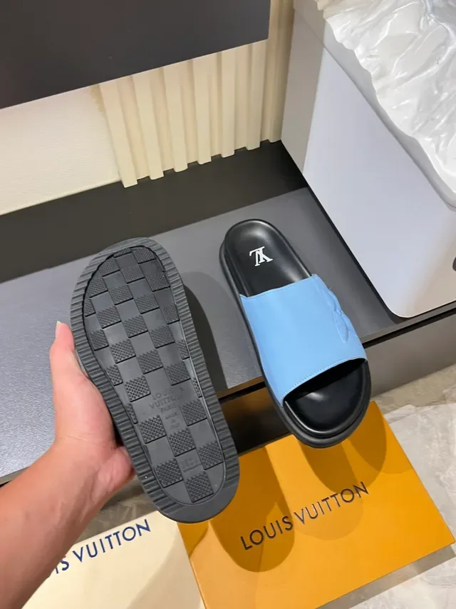 Louis Vuitton Floral Embossed Slide Slippers 2