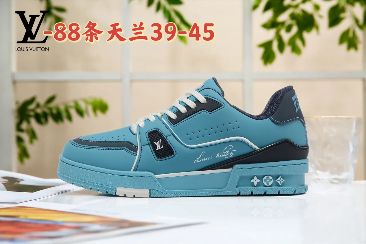 Louis Vuitton Gray Beige Layered Mixed-Material Upper Sculpted White Midsole Lifestyle Sneakers 7