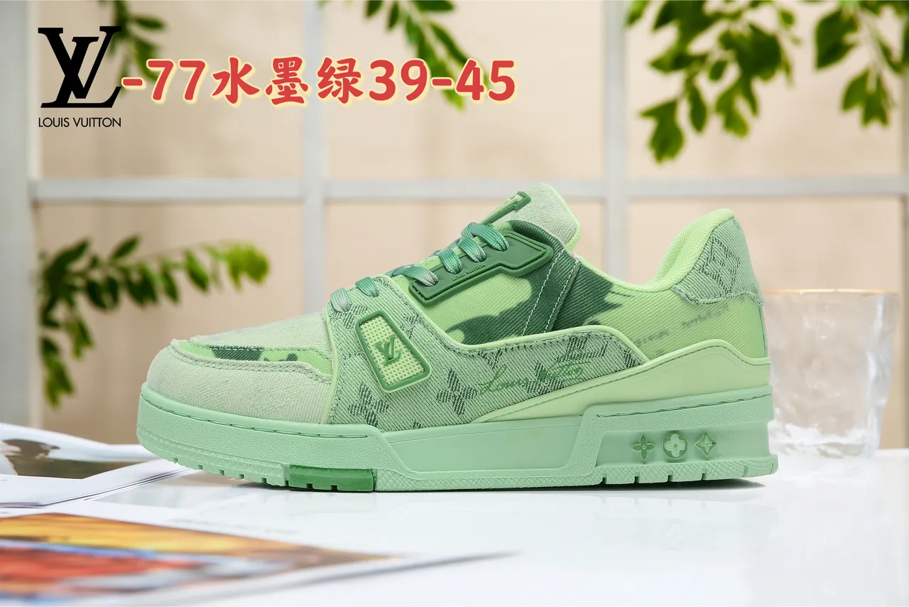 Louis Vuitton Gray Beige Layered Mixed-Material Upper Sculpted White Midsole Lifestyle Sneakers 8