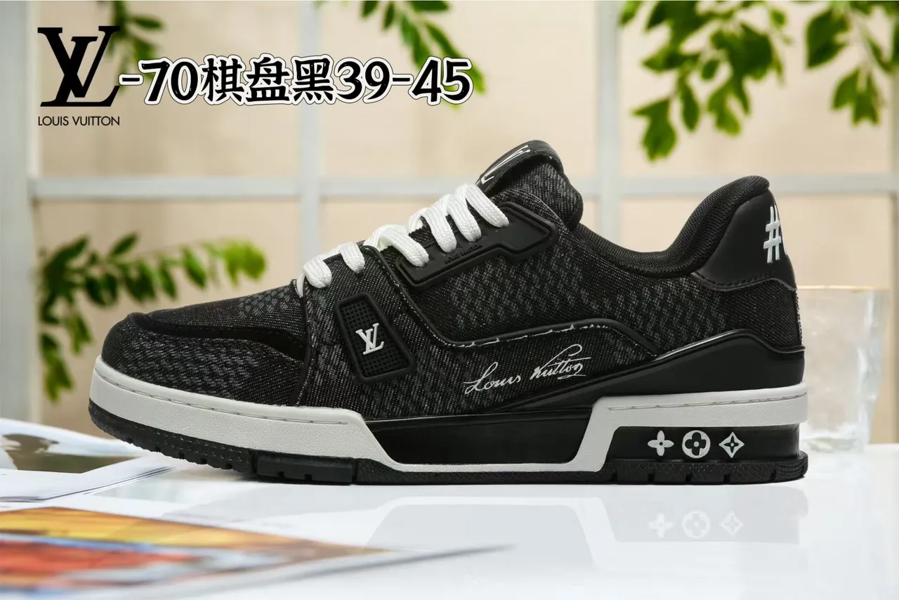Louis Vuitton Gray Beige Layered Mixed-Material Upper Sculpted White Midsole Lifestyle Sneakers 13