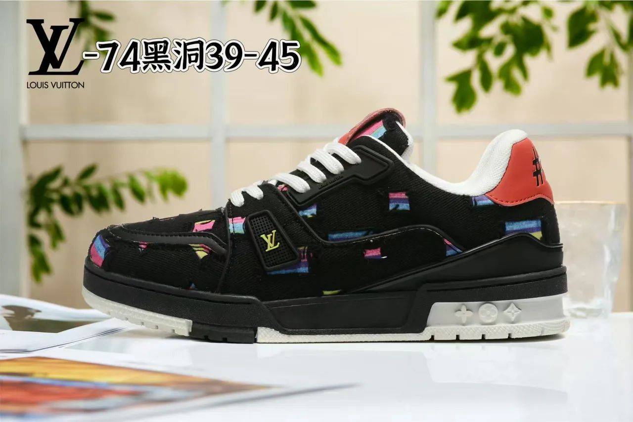 Louis Vuitton Gray Beige Layered Mixed-Material Upper Sculpted White Midsole Lifestyle Sneakers 19