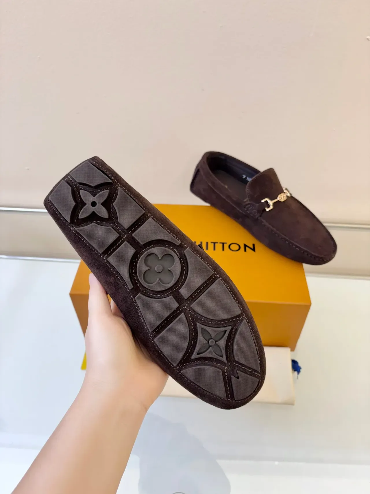 Louis Vuitton Horsebit 1955 Brown Suede Loafers 5