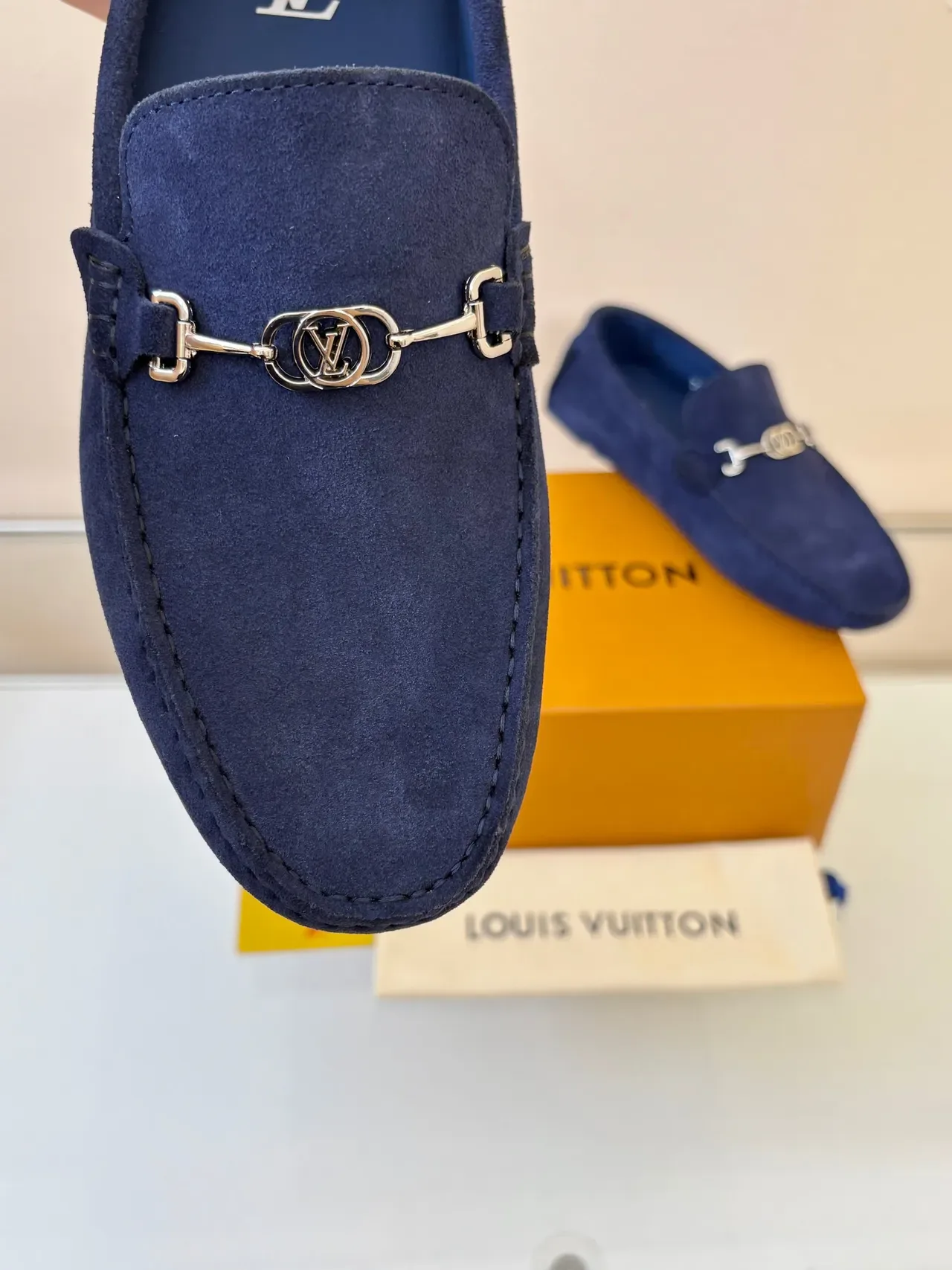 حذاء لوفر Louis Vuitton Horsebit 1955 Navy السودي 3