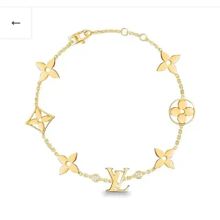 Louis Vuitton Idylle Blossom Flor de Oro y Brazalete de Monograma