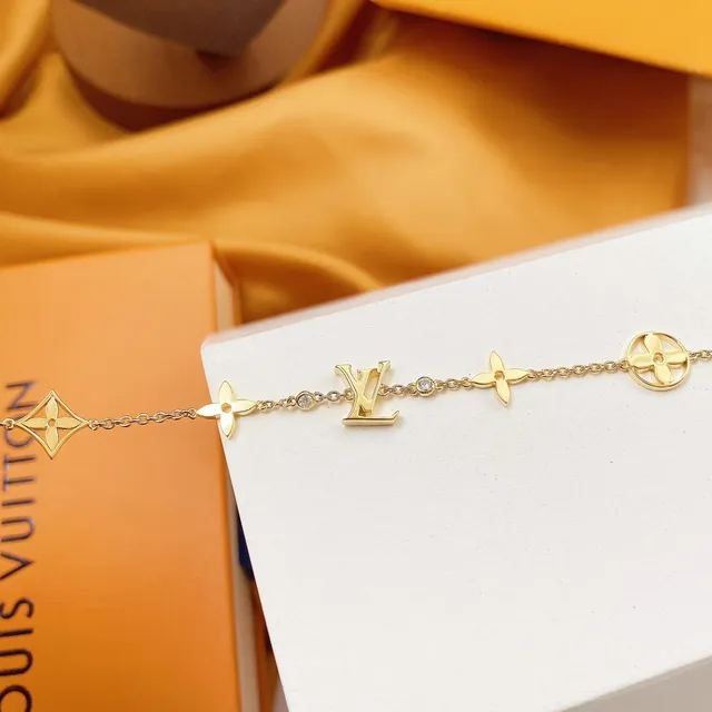 Louis Vuitton Idylle Blossom Gold Flower and Monogram Bracelet 7