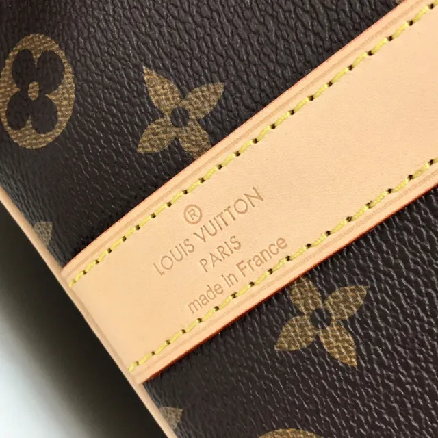 Louis Vuitton Keepall Bandoulière Monogram Canvas Brown and Tan Duffle Bag 12