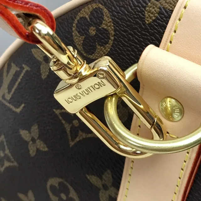 Louis Vuitton Keepall Bandoulière Monogram Canvas Brown and Tan Duffle Bag 13