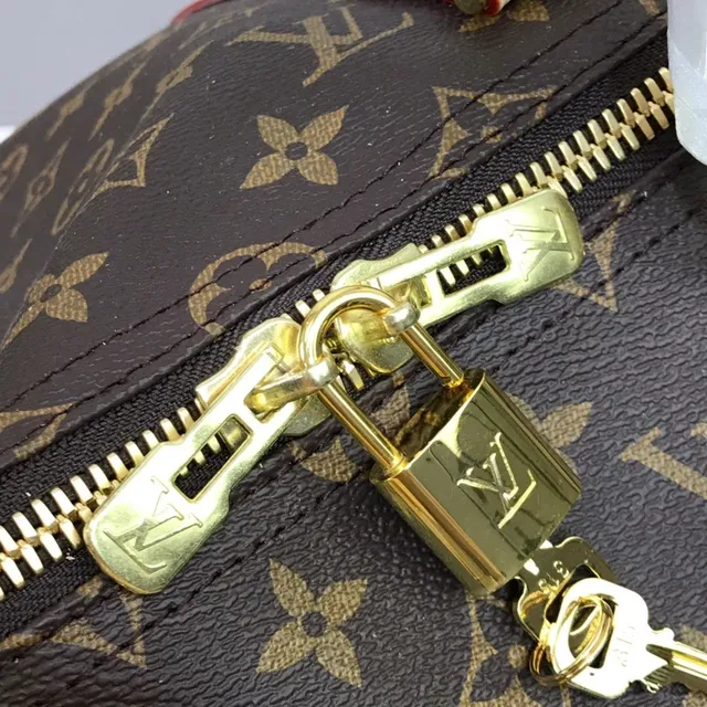 Louis Vuitton Keepall Bandoulière Monogram Canvas Brown and Tan Duffle Bag 16