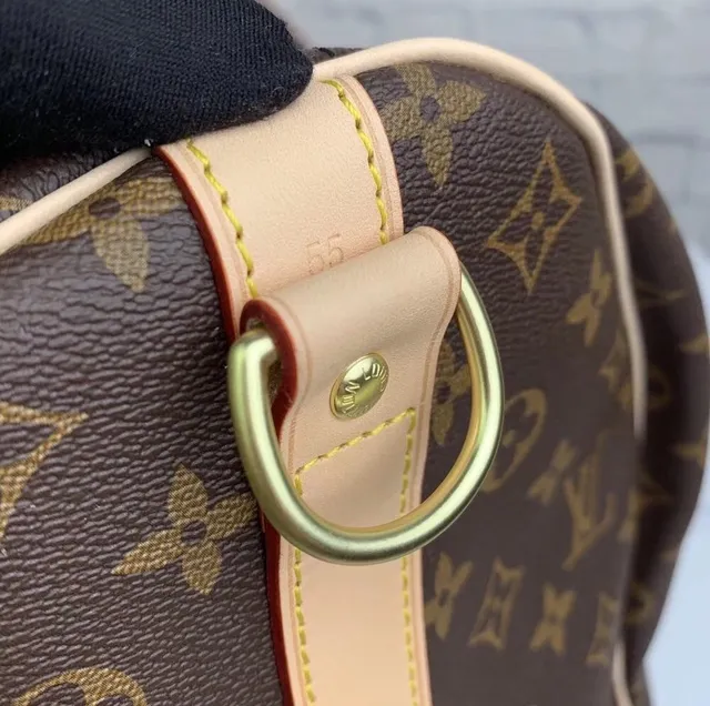 Louis Vuitton Keepall Bandoulière Monogram Canvas Brown and Tan Duffle Bag 24