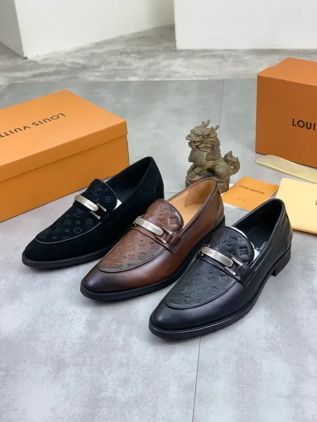 Louis Vuitton Loafer Black Silver Suede Monogrammed Loafer 2