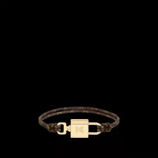 Louis Vuitton Lockit Monogram Brown and Gold سوار