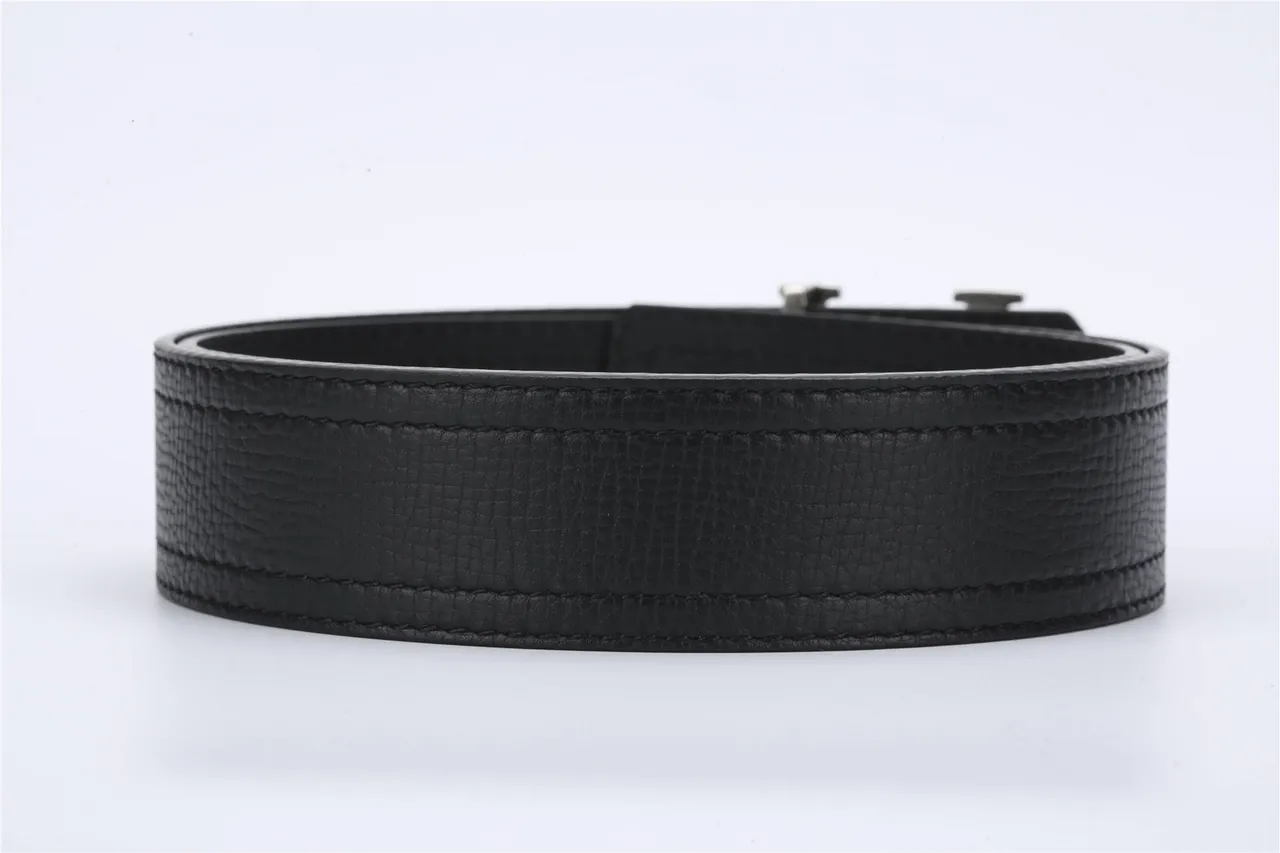 Louis Vuitton LV Belt Black Textured Leather Belt 6
