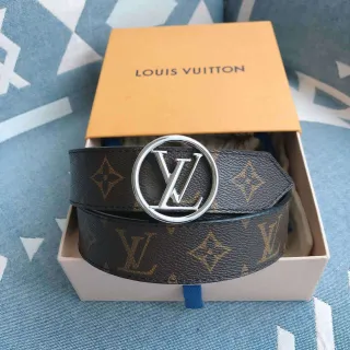 Louis Vuitton LV Circle Monogram Brown Leather Belt