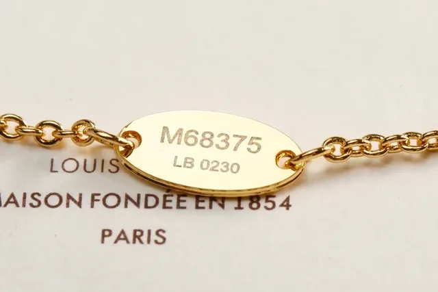 Louis Vuitton LV Circle Silver Gold Pavé-Set Crystal Circular Monogram Charm Bracelet 2