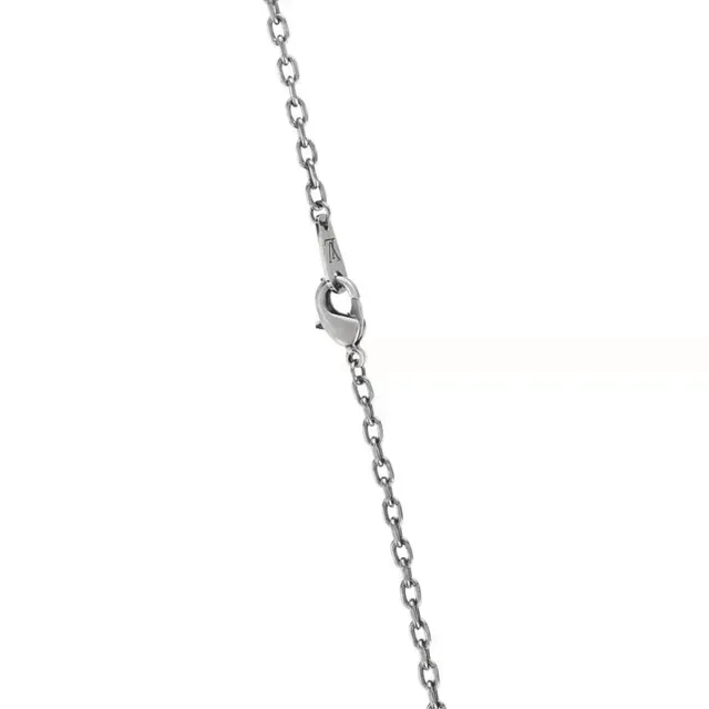 Louis Vuitton LV Flower Silver Chain Multi-Charm Pendant Necklace 3