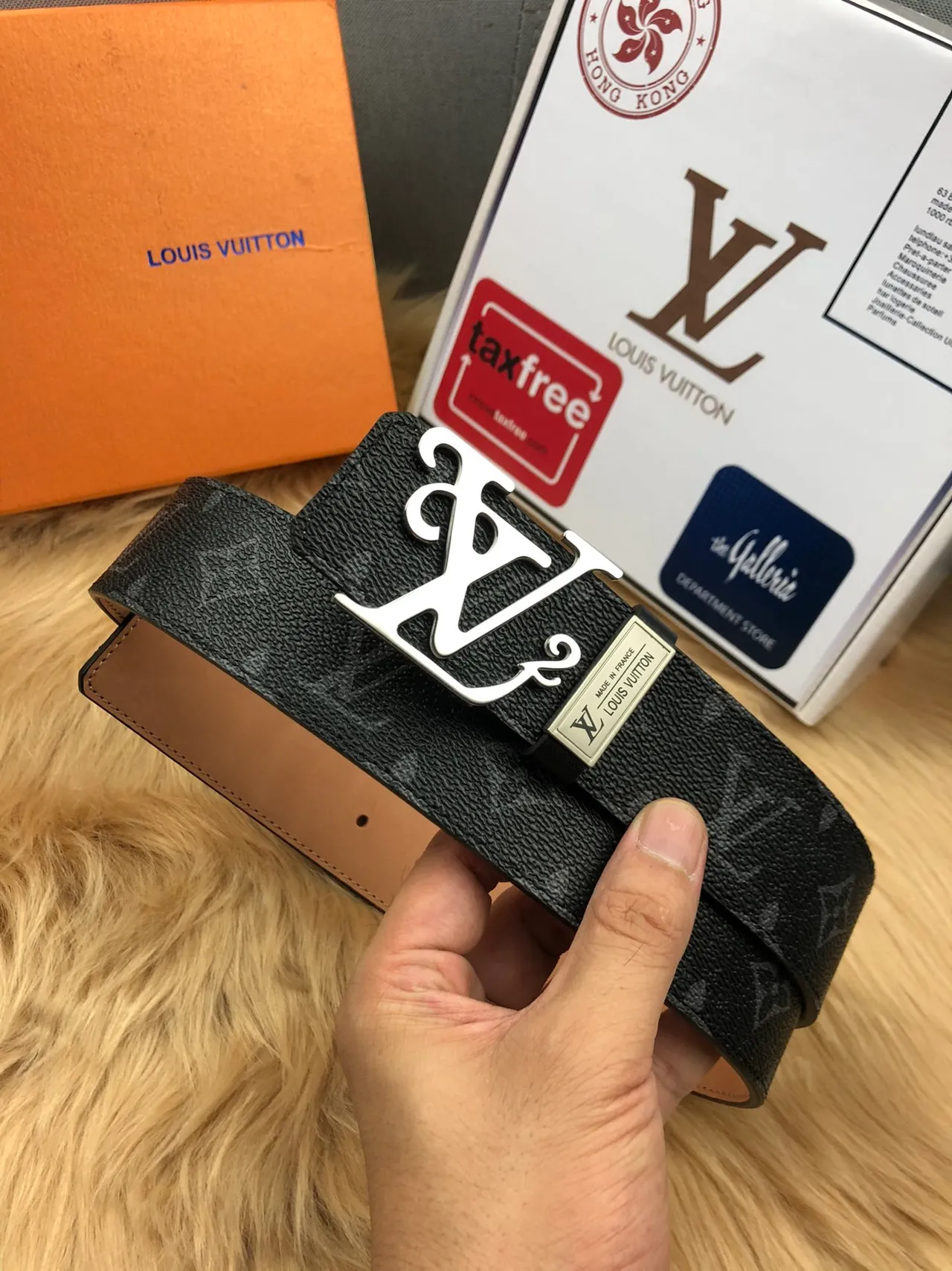 Louis Vuitton LV Initiales Black Monogram Leather Belt 3
