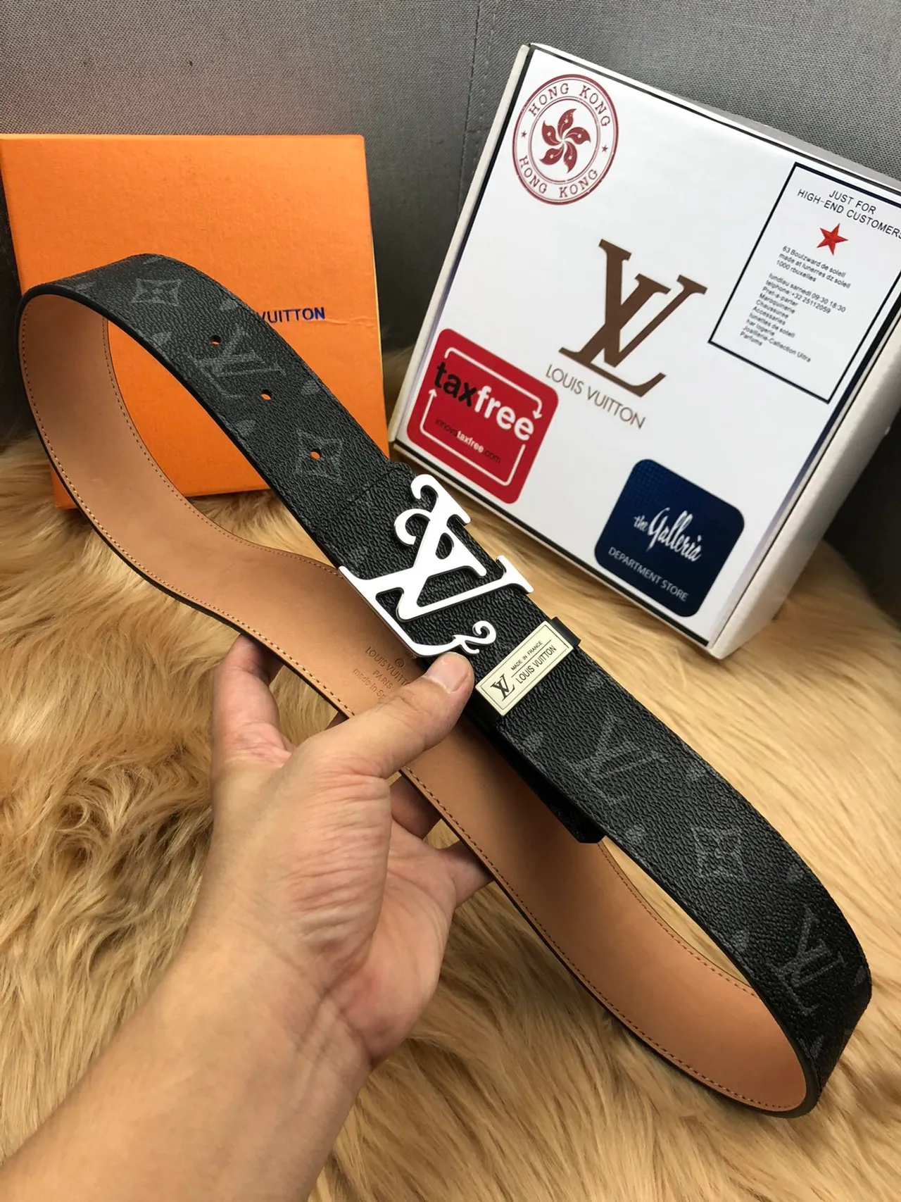Louis Vuitton LV Initiales Black Monogram Leather Belt 6