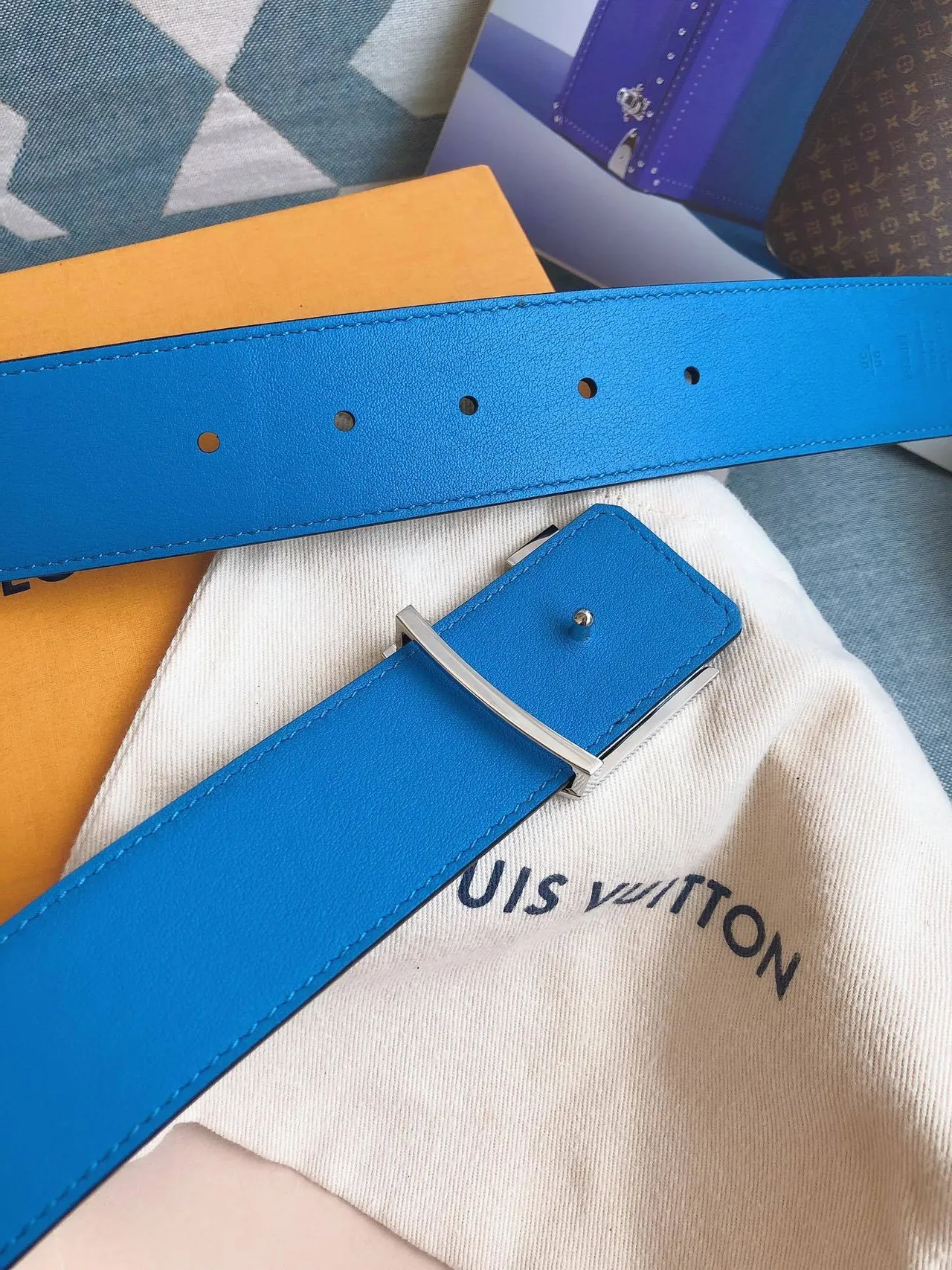 Louis Vuitton LV Initiales Monogram Leather Belt 8