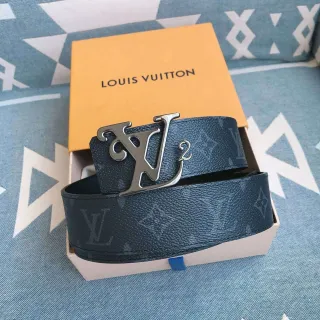 Louis Vuitton LV Initiales Monogram Textured Leather Belt