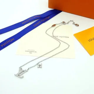 Louis Vuitton LV Monogram Flower Pavé Crystal Necklace