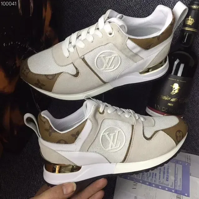Louis Vuitton LV Trainer Beige Brown Layered Mesh And Monogrammed Suede Circular Emblem Lifestyle Sneakers 3