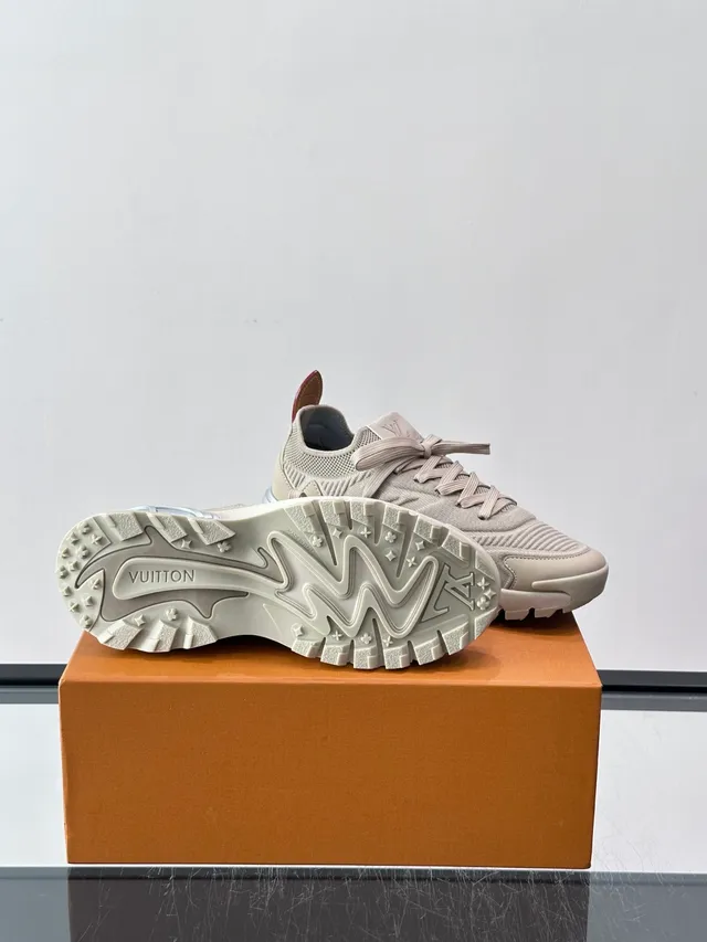 Louis Vuitton LV Trainer Beige Knit Chunky Sneakers 2