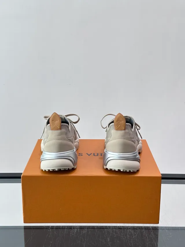 Louis Vuitton LV Trainer Beige Knit Chunky Sneakers 3