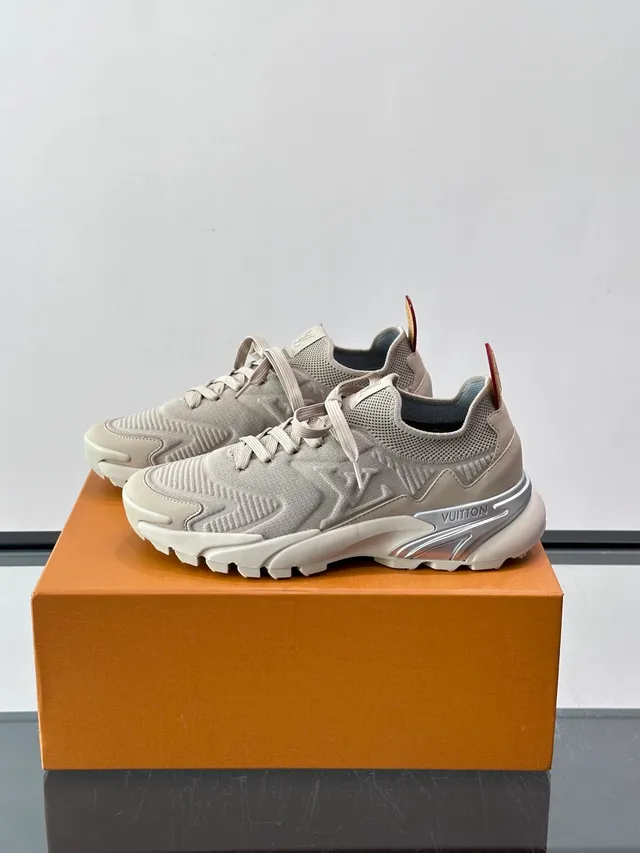 Louis Vuitton LV Trainer Beige Knit Chunky Sneakers 5