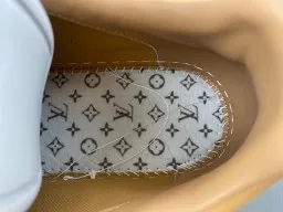 Louis Vuitton LV Trainer Preto Bege Monogram-Embossado Couro Low-Top Estilo de Vida Tênis 8
