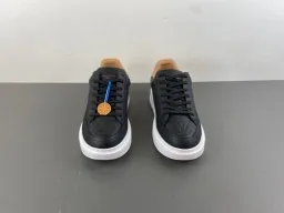 Louis Vuitton LV Trainer Preto Bege Monogram-Embossado Couro Low-Top Estilo de Vida Tênis 11