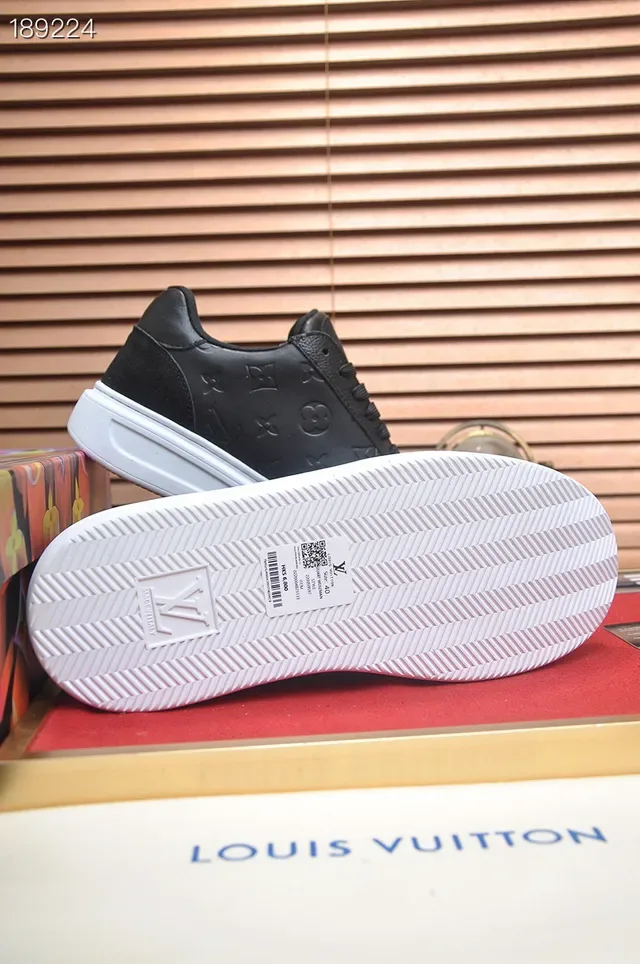 Louis Vuitton LV Trainer Black White Embossed Monogram Low-Top Lifestyle Sneakers 2