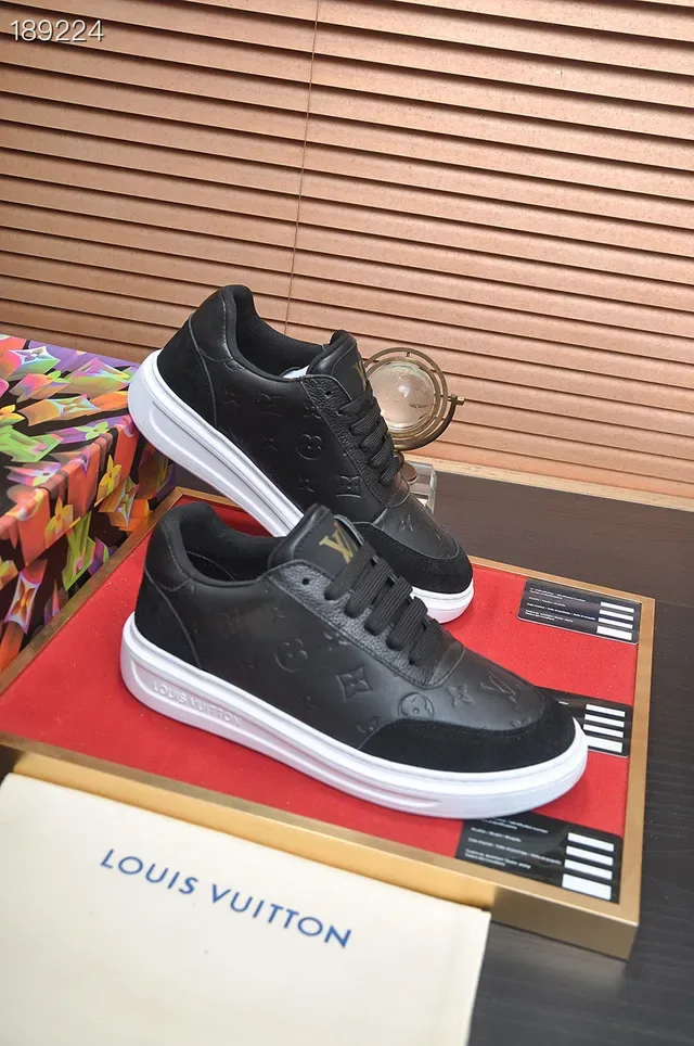 Louis Vuitton LV Trainer Black White Embossed Monogram Low-Top Lifestyle Sneakers 7