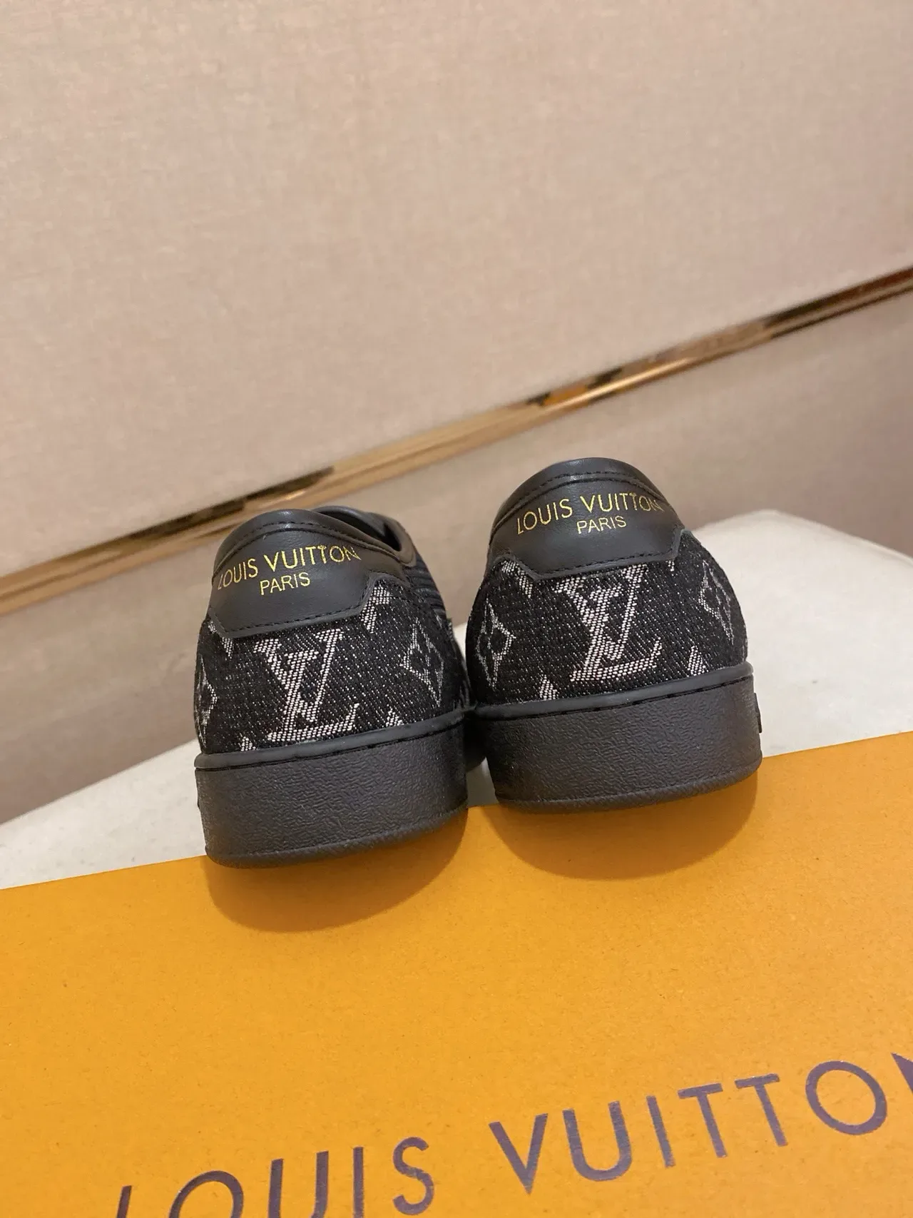 Louis Vuitton LV Trainer Black White Monogram Jacquard Panelled Textile Upper Lifestyle Sneakers 2