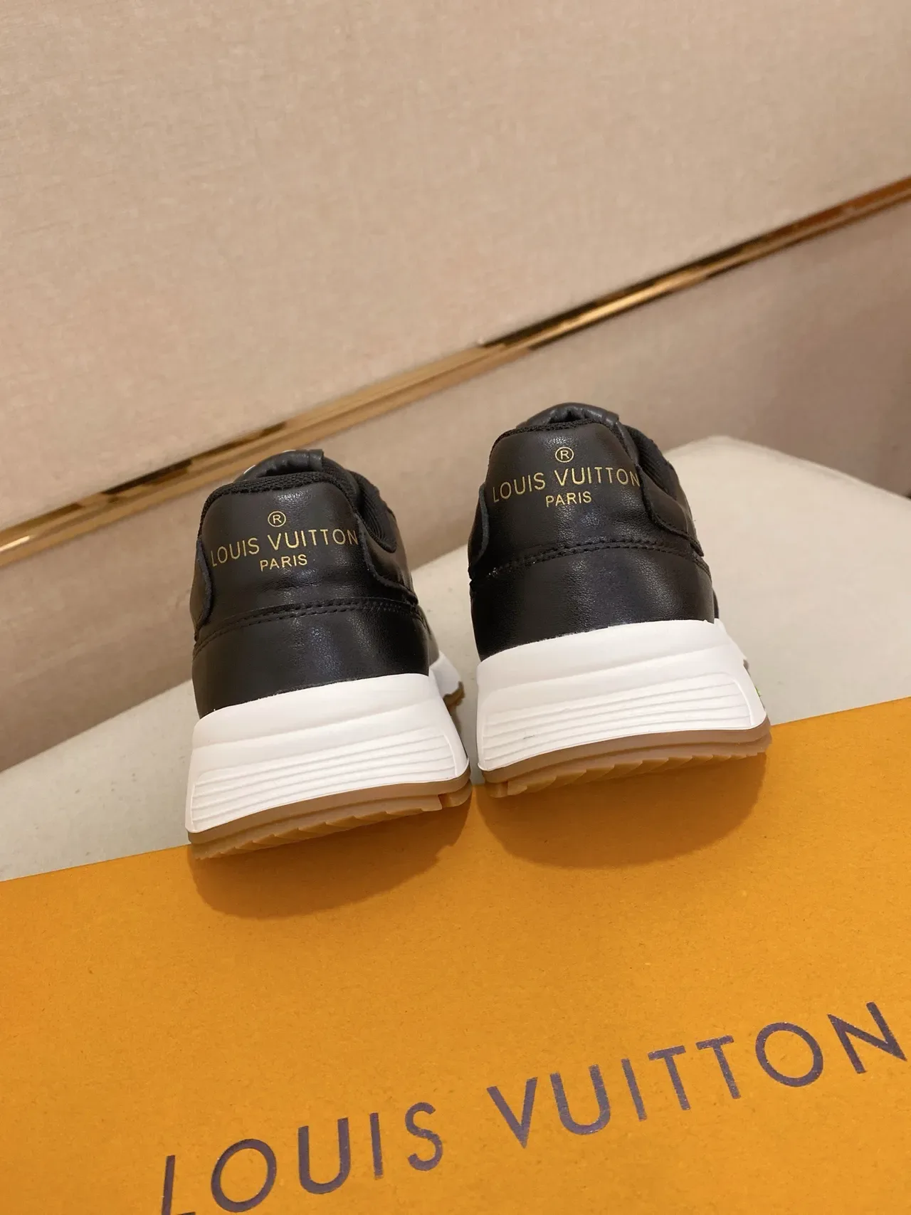 Louis Vuitton LV Trainer Black White Perforated Monogram Leather Sculpted Midsole Lifestyle Sneakers 8