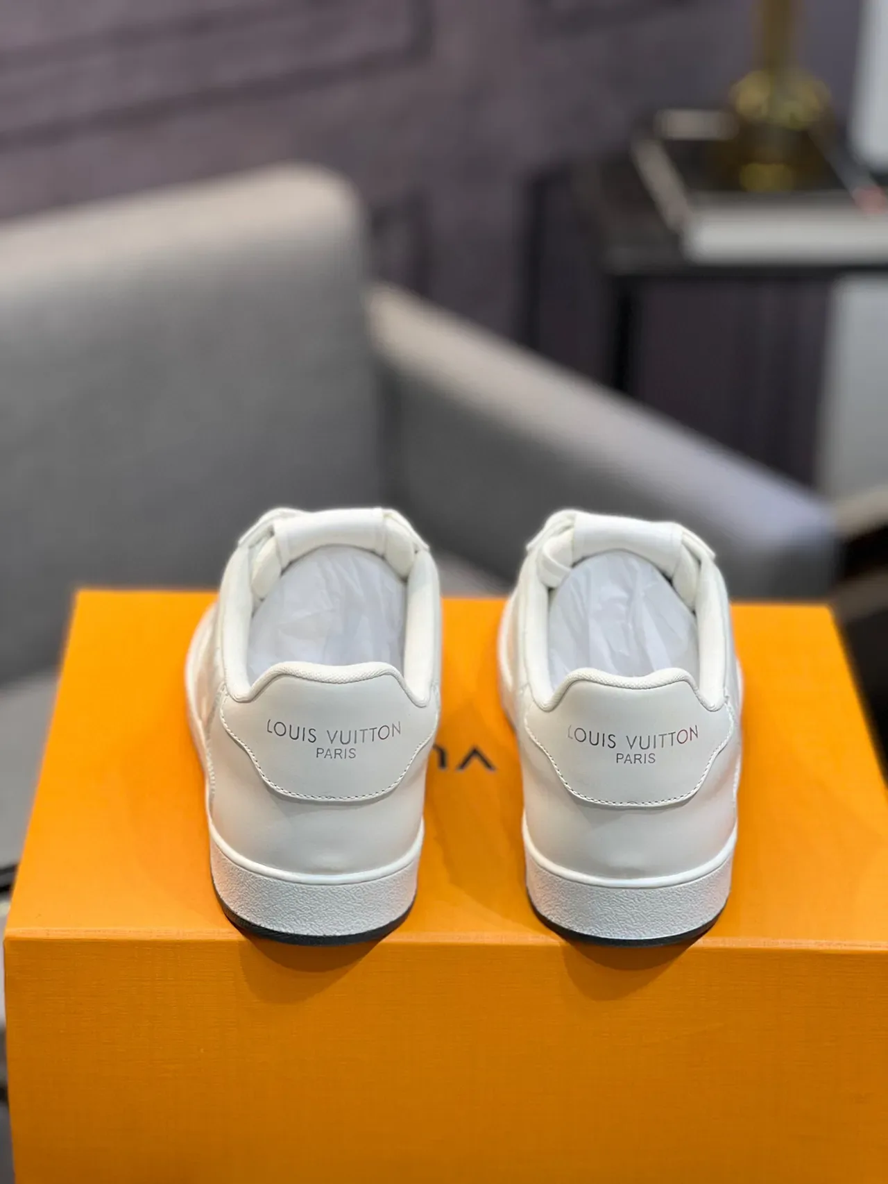 Louis Vuitton LV Trainer White Black Embossed Monogram Checkerboard Mesh Panel Lifestyle Sneakers 8