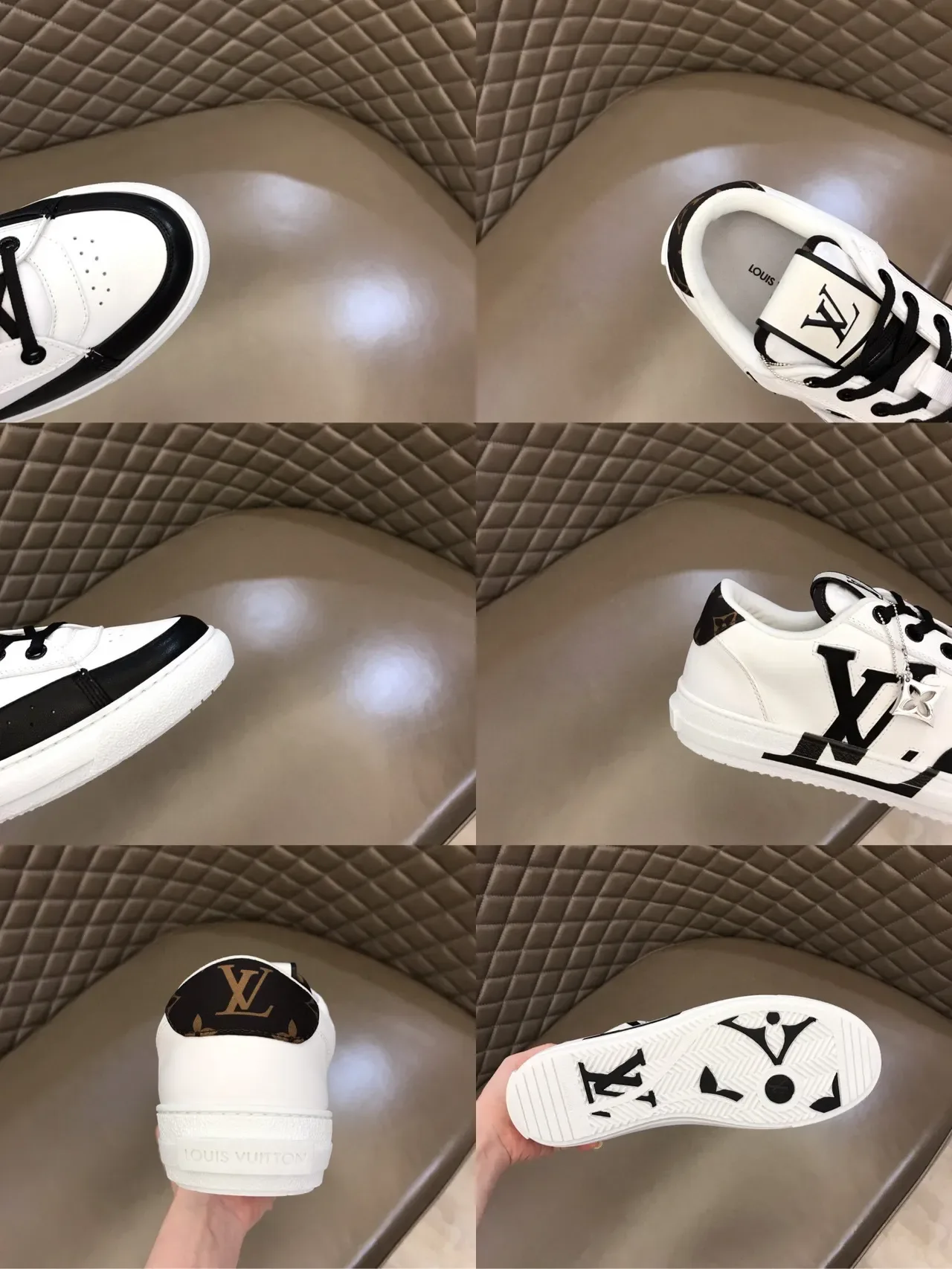 Louis Vuitton LV Trainer White Black Low-Top Monogram-Accented Lifestyle Sneakers 2