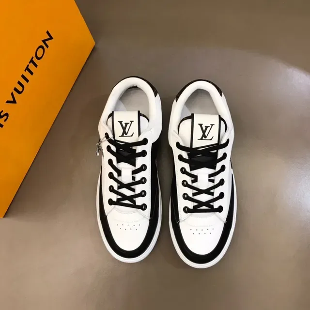 Louis Vuitton LV Trainer White Black Low-Top Monogram-Accented Lifestyle Sneakers 9