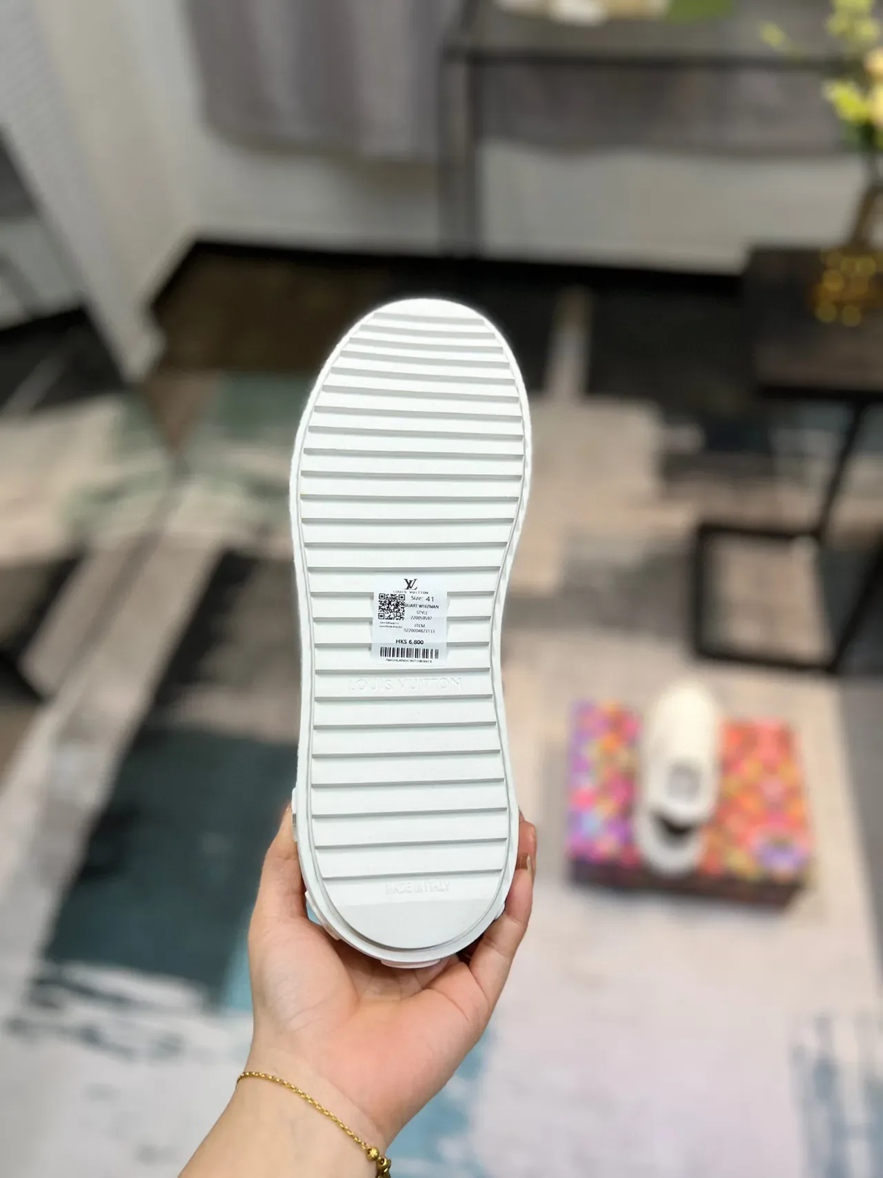Louis Vuitton LV Trainer White Brown Embossed Monogram Leather Low-Top Lifestyle Sneakers 9