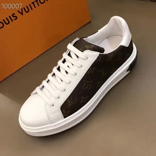 Louis Vuitton LV Trainer White Brown Monogram Canvas Leather Overlay Lifestyle Sneakers 7