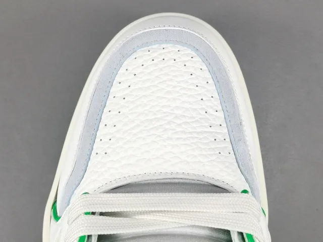 Louis Vuitton LV Trainer White Green Leather Upper Accent Piping Lifestyle Sneakers 10