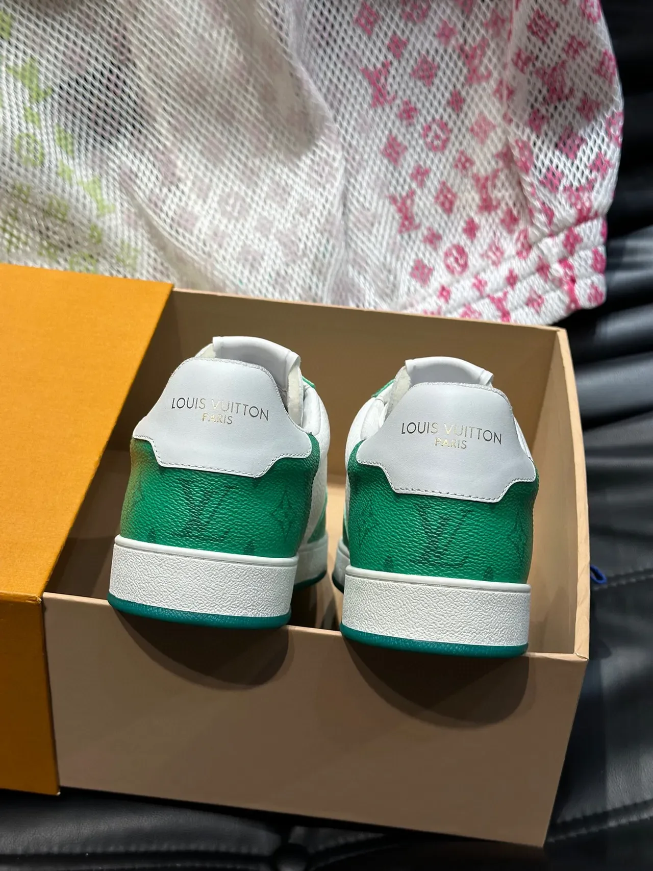 路易威登 LV Trainer 白绿 镂空鞋头 印花蒙图尔面板 生活方式运动鞋 8