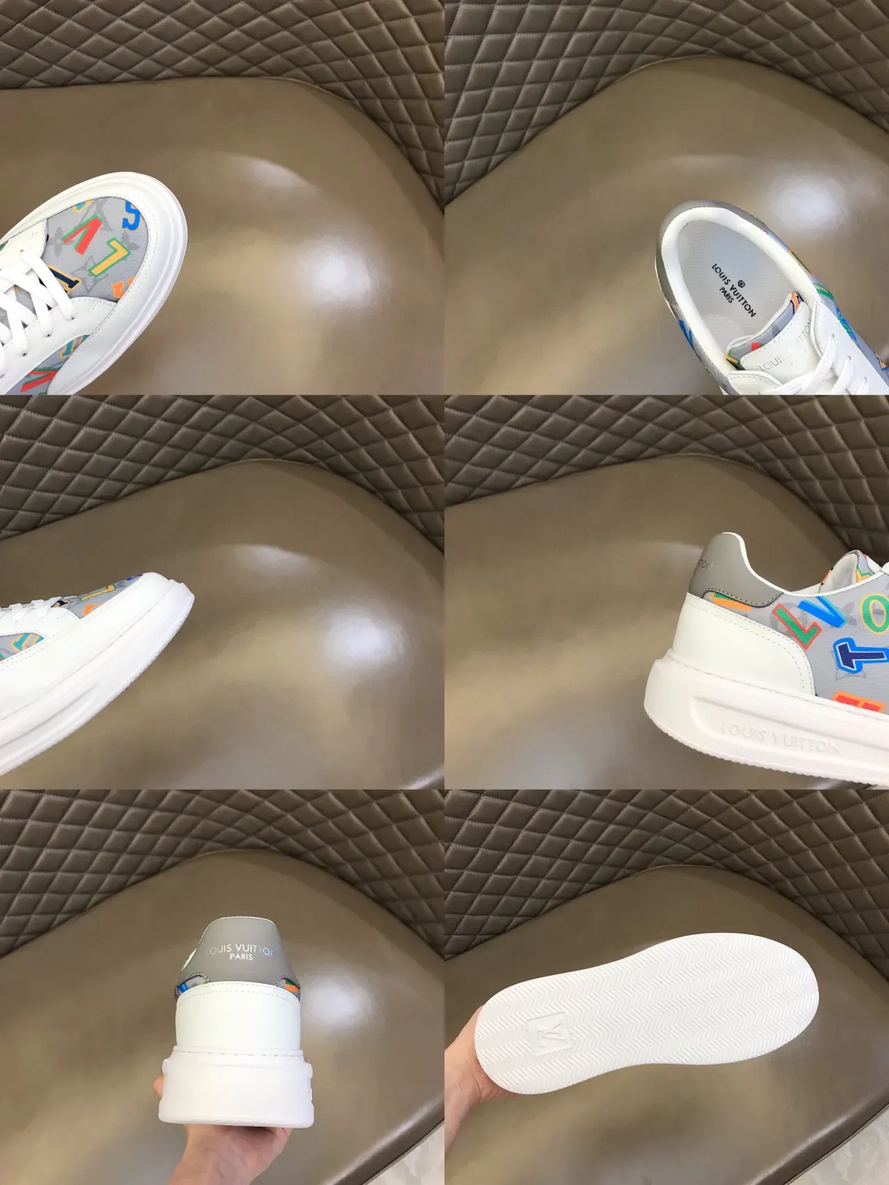 Louis Vuitton LV Trainer White Multicolor Low-Top Platform Sole Chunky Sneakers 3