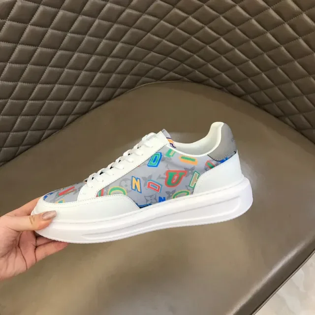 Louis Vuitton LV Trainer White Multicolor Low-Top Platform Sole Chunky Sneakers 4