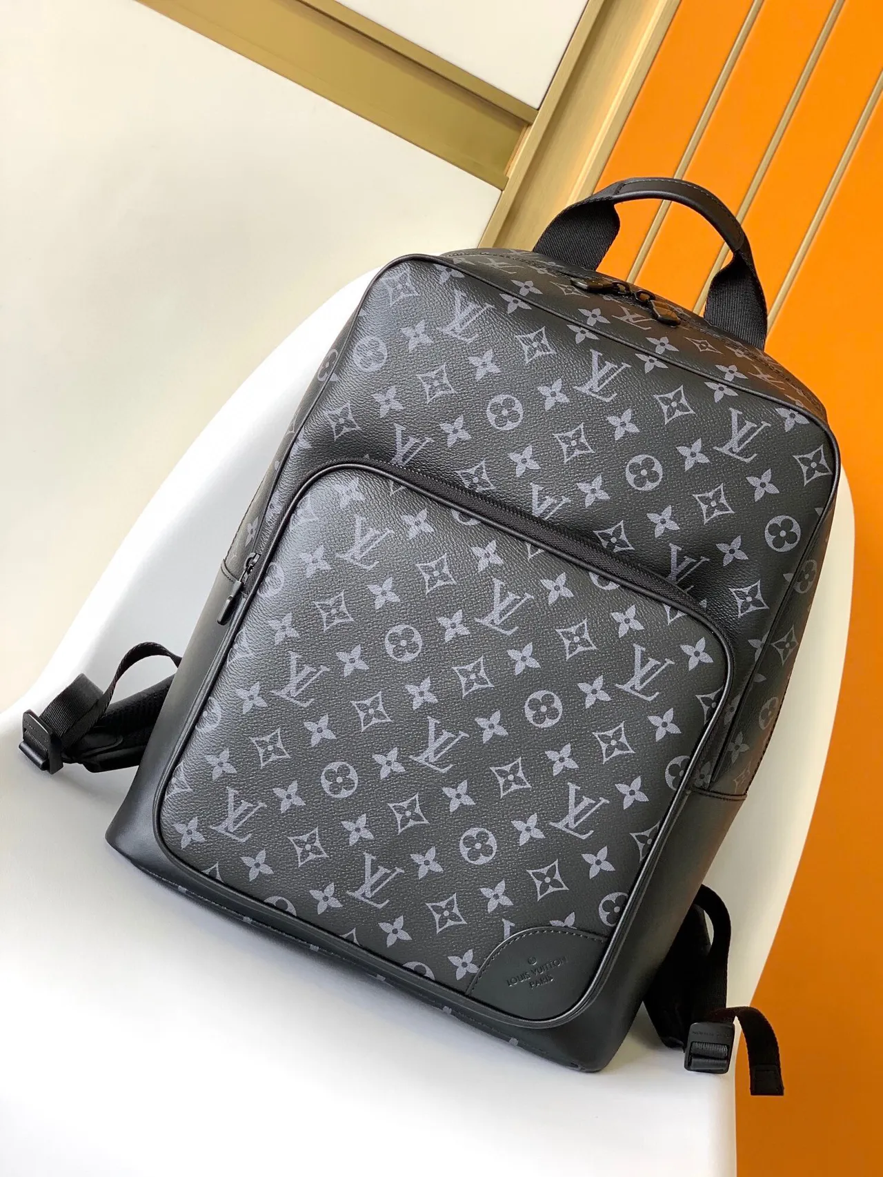 Louis Vuitton Monogram Eclipse Black and Gray Casual Backpack 6